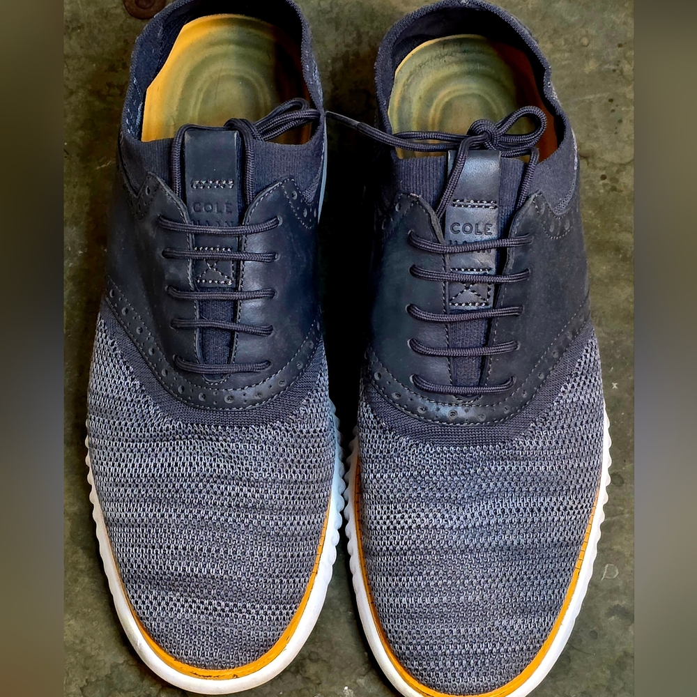 Cole Haan Grand Zero Men's Black Knit Oxford Shoes